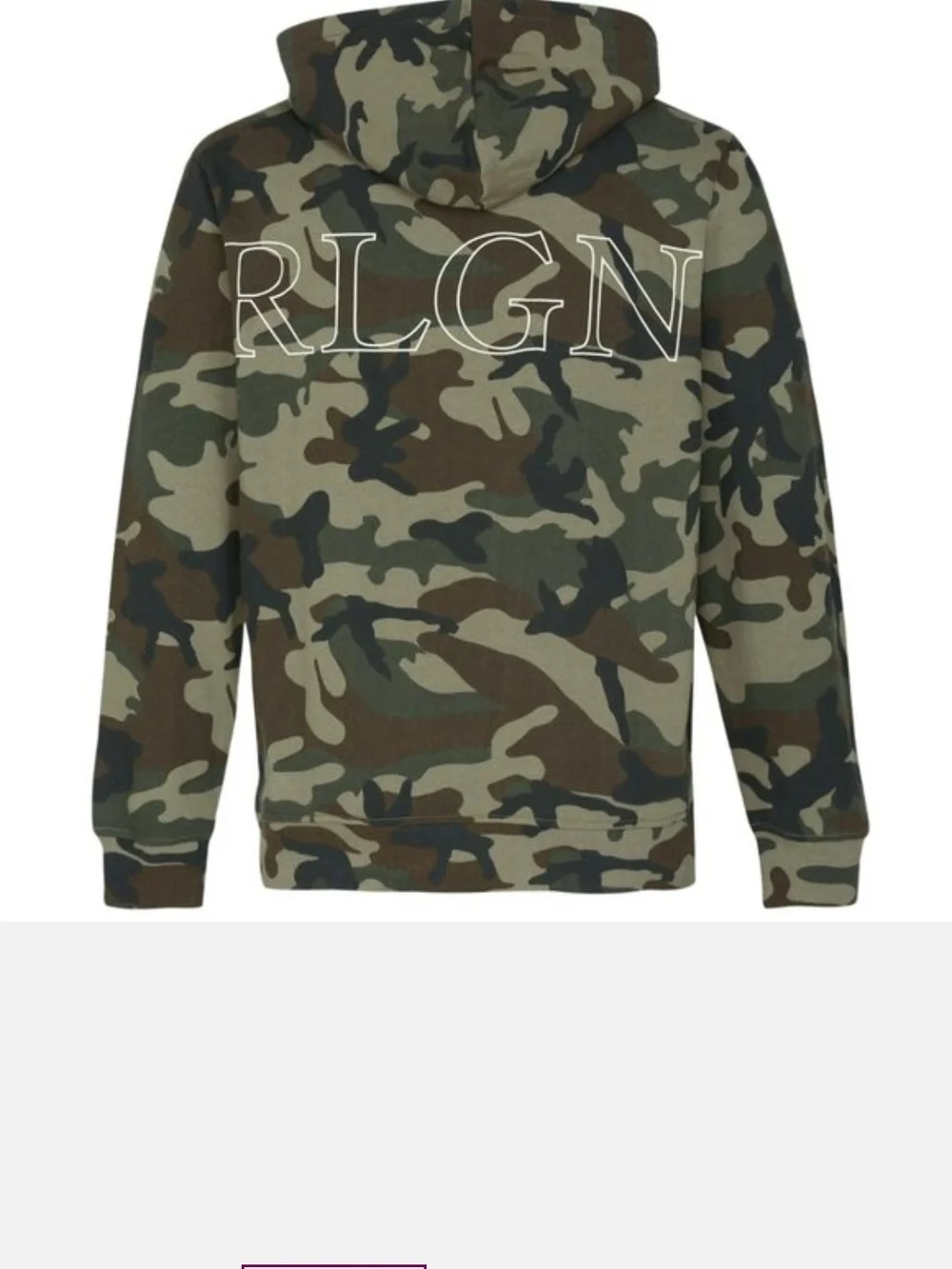 True Religion Men's Outline True Camo Zip-Up Hoodie Size M